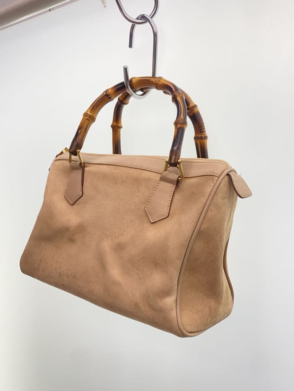 Gucci Leather Handbag Beige Tan